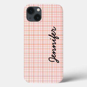 iPhone 6 Fall-, Orange u. weißeskariertes, Case-Mate iPhone Hülle