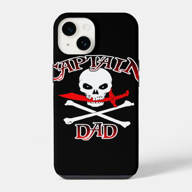 iPhone 6 Hülle Captain Dad iPhone 14 Hülle (Rückseite)