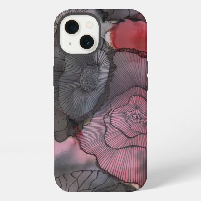 iPhone 7/8 Black Red Berry Phone Case Hülle (Rückseite)