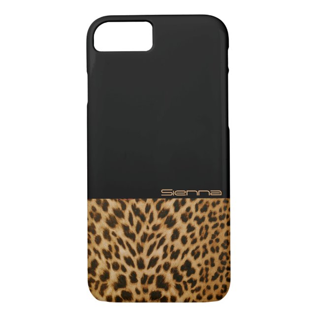 iPhone 7 Case für Schwarz und Leopard (Rückseite)