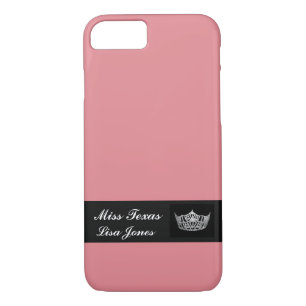 iPhone 7 Case Pageant Crown & Individuelle Name