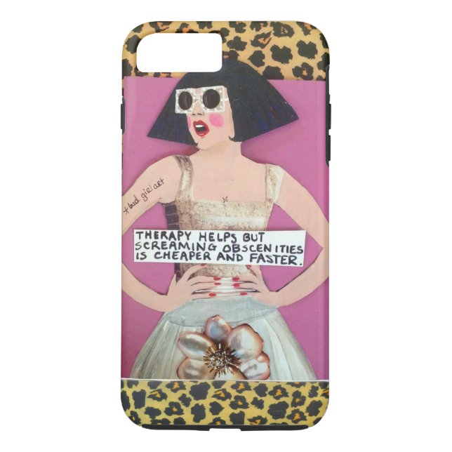 iPhone 7 - FALLTHERAPIE HILFT, ABER DAS SCREAMING Case-Mate iPhone Hülle (Rückseite)