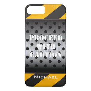 iPhone 7 Hülle   Bauzone   Gelb, schwarz