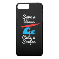iPhone 7 Plusabdeckungs-Fall - Reiter ein Surfer