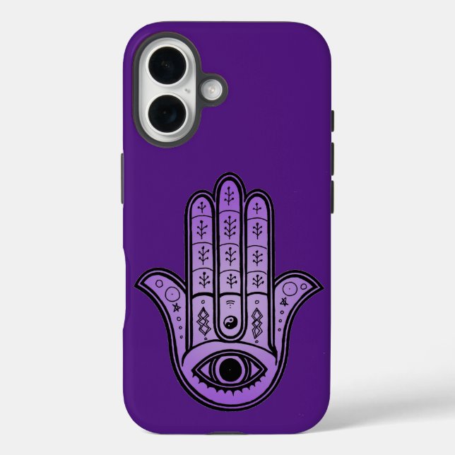 iPhone-Abdeckung mit Hamsa Handdesign Case-Mate iPhone Hülle (Rückseite)