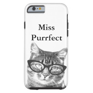 iPhone Abdeckung mit lustigem Katzen-Foto und Tough iPhone 6 Hülle