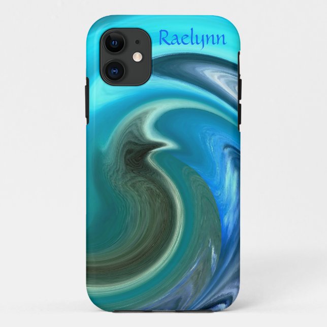 iPhone abstraktes Seepferd 5 Fall *Personalisieren Case-Mate iPhone Hülle (Rückseite)