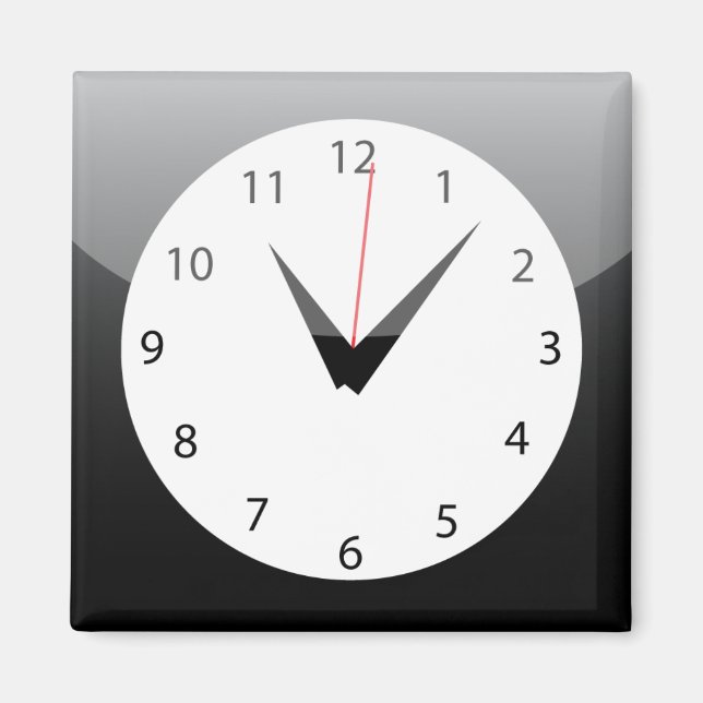 iPhone App Magnet - Uhr (Vorne)
