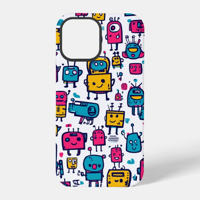 iPhone Artistic Robot Phone Case Hülle (Rückseite)