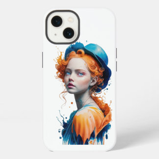 IPhone Back Cover Farbe 3D Mädchen Design 13 Hülle