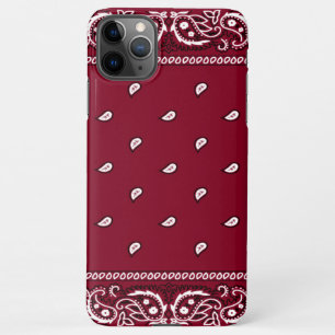 iPhone Bandana Burgund Handy Case 11Pro Max Hülle