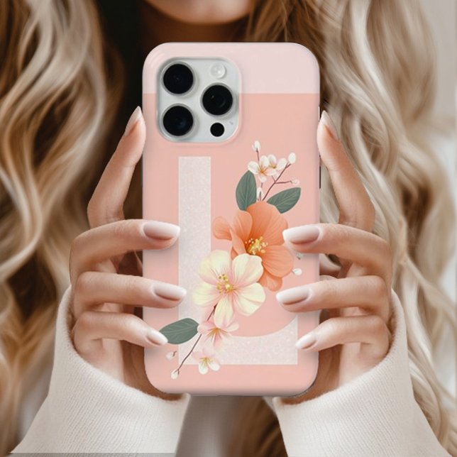 iPhone-Blumen-Initial-L-Logo-Handyhülle iPhone Hülle (Von Creator hochgeladen)