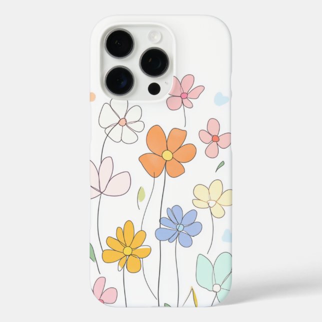 iPhone-Blumenmuster-Handy-Gehäuse Case-Mate iPhone Hülle (Rückseite)