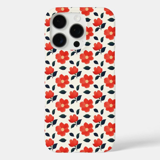 iPhone-Blumenmuster-Handy-Gehäuse Case-Mate iPhone Hülle (Rückseite)