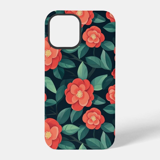 iPhone Blumenmuster Handyhülle Hülle (Rückseite)