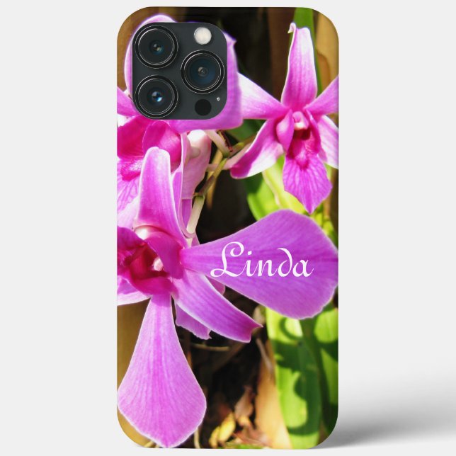 iPhone Case 10 - 13 Tropical Pink Orchid (Rückseite)