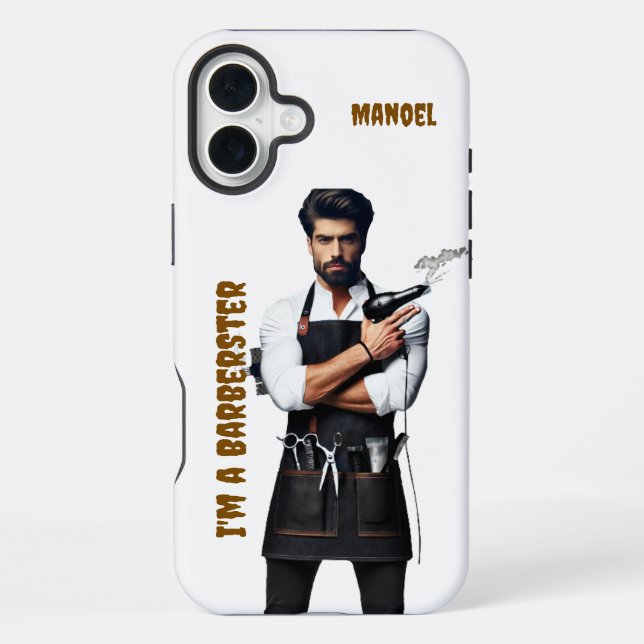 iPhone Case Barber Thema Hülle (Rückseite)