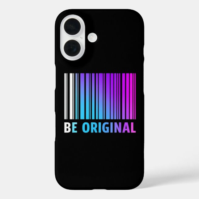 Iphone case "Be original" (Rückseite)