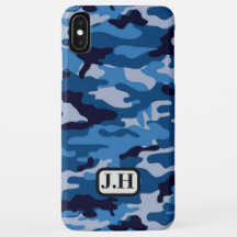 iPhone Case - Blue Camouflage