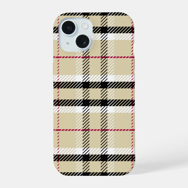 iPhone Case "Classic Kariert Pattern" 15 Hülle (Rückseite)