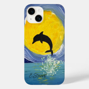 iPhone Case - Dolphin Moon Ocean