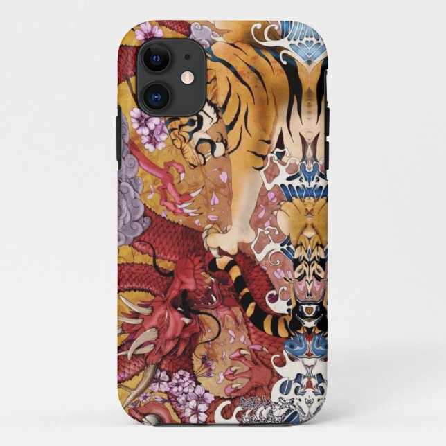 iPhone Case - Dragon vs Tiger (Rückseite)