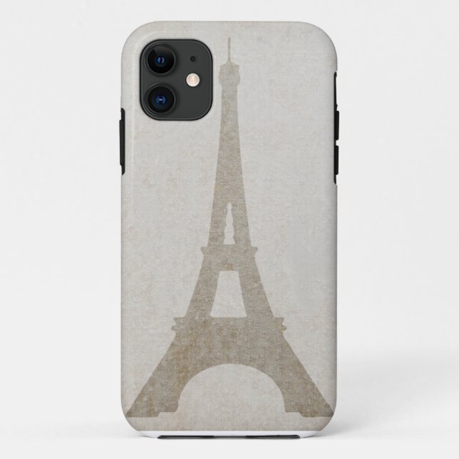 iPhone Case Eiffel Tower Paris Bettwäsche Vintag (Rückseite)