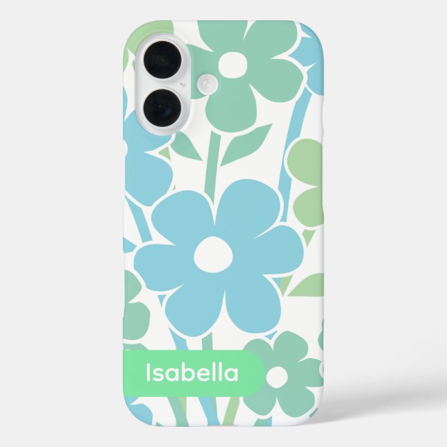 iPhone case floral colorful pattern aesthetic (Rückseite)