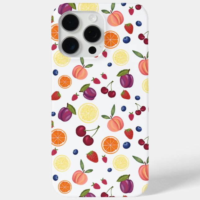 IPhone Case für Aquarellfrüchte (Rückseite)
