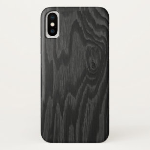 iPhone Case für Black Wood Design