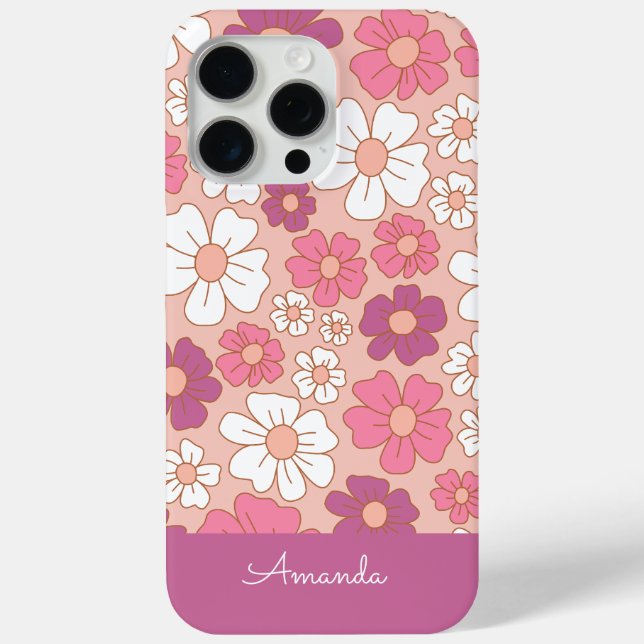 iPhone Case für Blush und White Floral Case (Rückseite)
