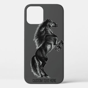 iPhone Case für das Black Horse mit benutzerdefini