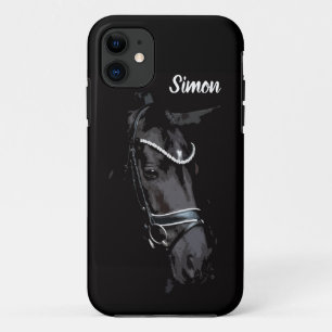 iPhone Case für das Black Horse Racing