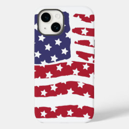 iPhone Case für das Design von Red White Blue Flag