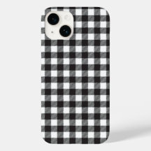 iPhone Case für den Karo in Schwarz und Weiß
