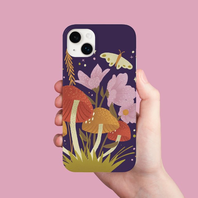 iPhone Case für den lila Wald-Pilz (Von Creator hochgeladen)