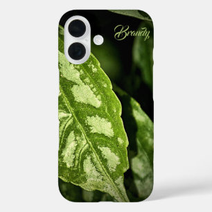 iPhone Case für die personalisierte tropische grün