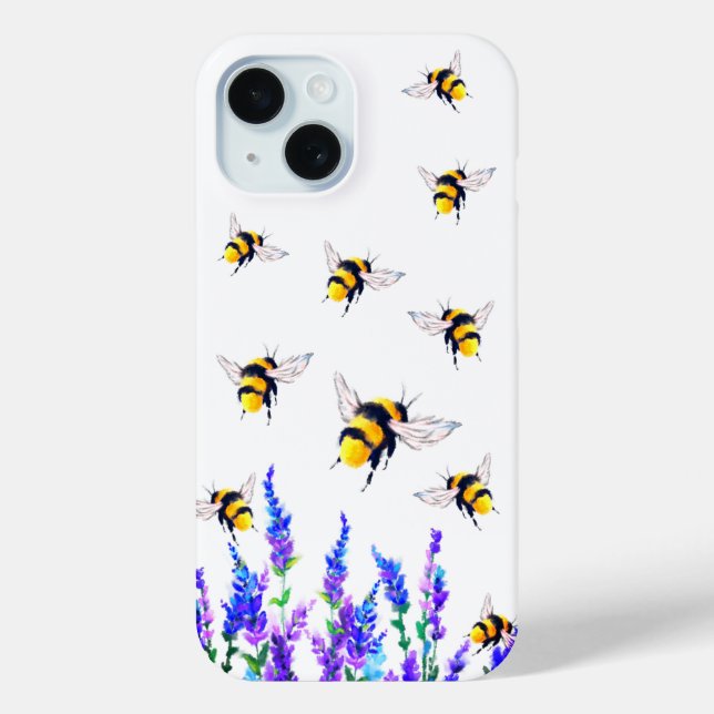 iPhone Case für fliegende Bienen (Rückseite)
