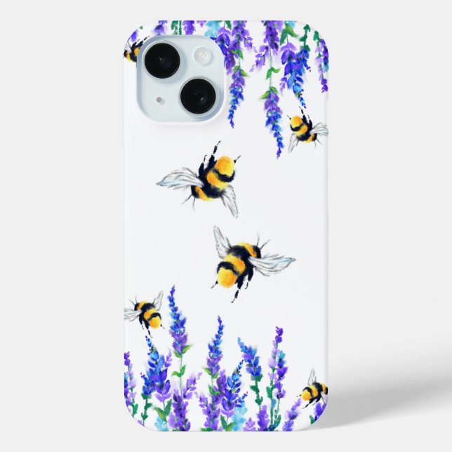 iPhone Case für fliegende Bienen (Rückseite)