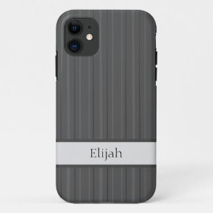 iPhone Case für klassisch graue vertikale Streife