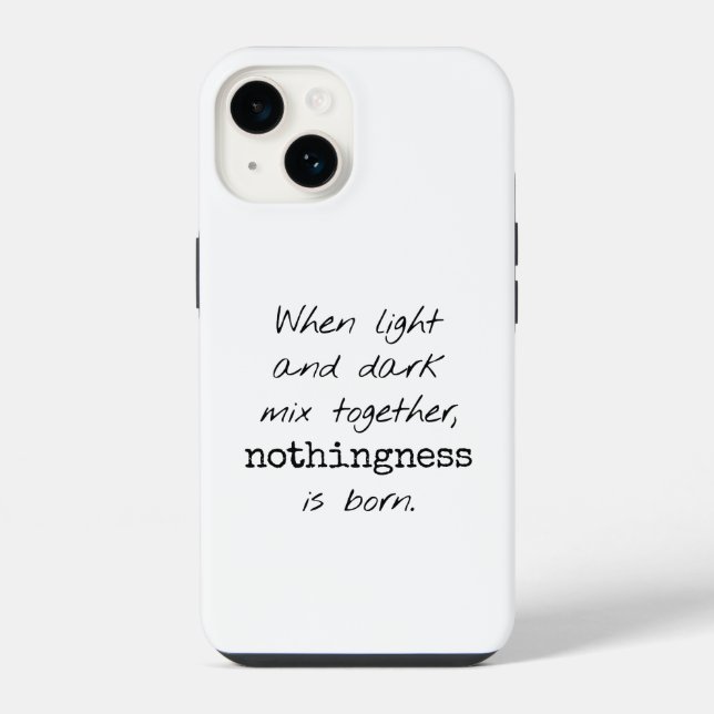 iPhone Case für Licht und Dunkel Hülle (Rückseite)