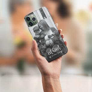 iPhone Case für Mütter in Schwarz-Weiß-Foto