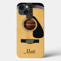 iPhone Case für personalisierte akustische Gitarre