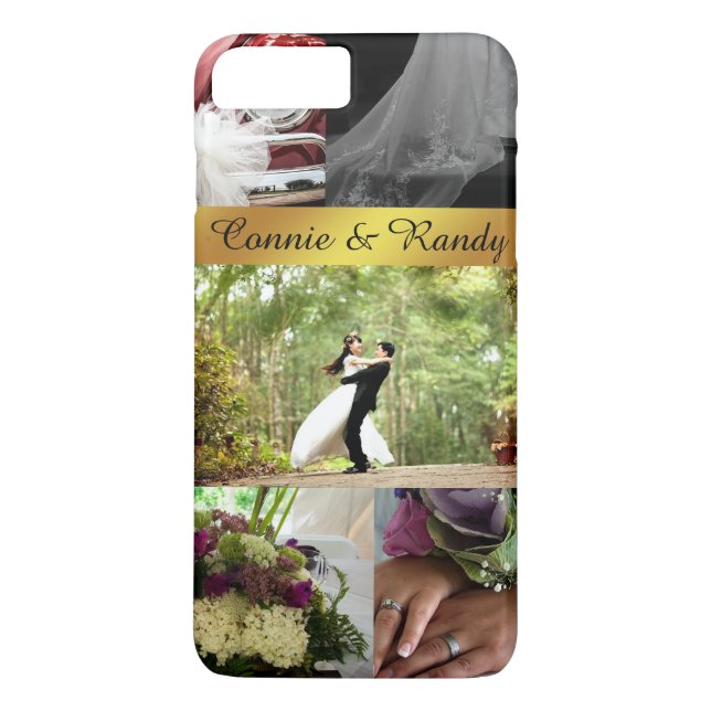 iPhone Case für personalisierte Hochzeitsbilder (Rückseite)
