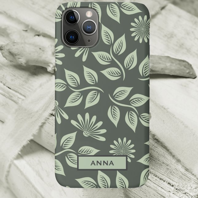 iPhone Case für personalisiertes Blumenmuster (Von Creator hochgeladen)