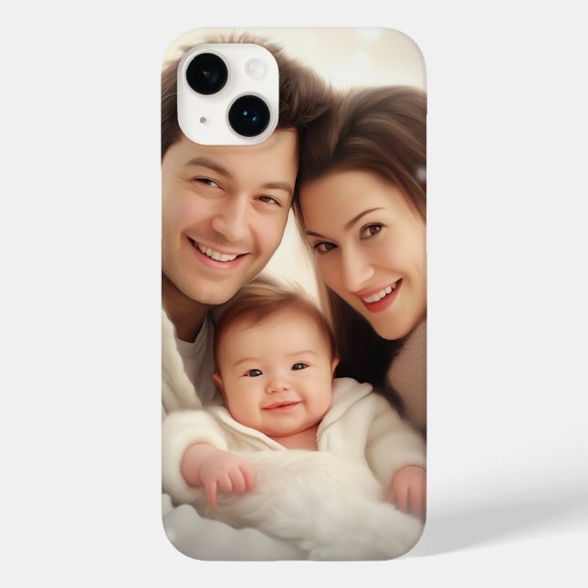 iPhone Case für personalisiertes Foto (Rückseite)