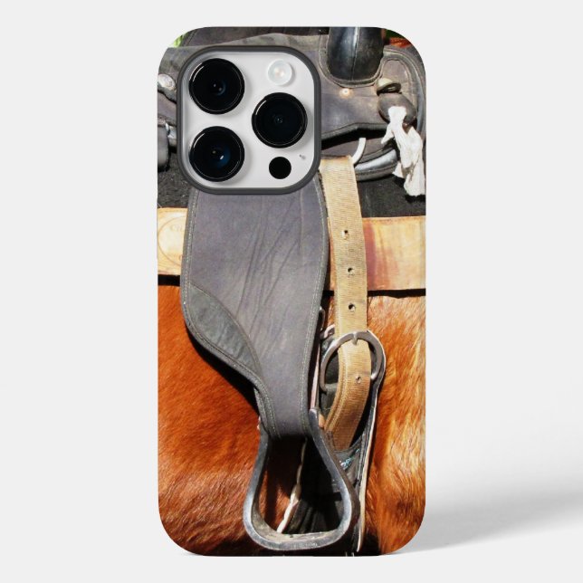 iPhone Case für Pferde Saddle (Rückseite)