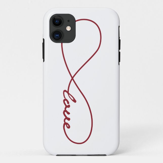 iPhone Case für Rot und Weiß-Liebe (Rückseite)