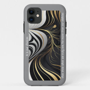 iPhone Case für schwarz und gold