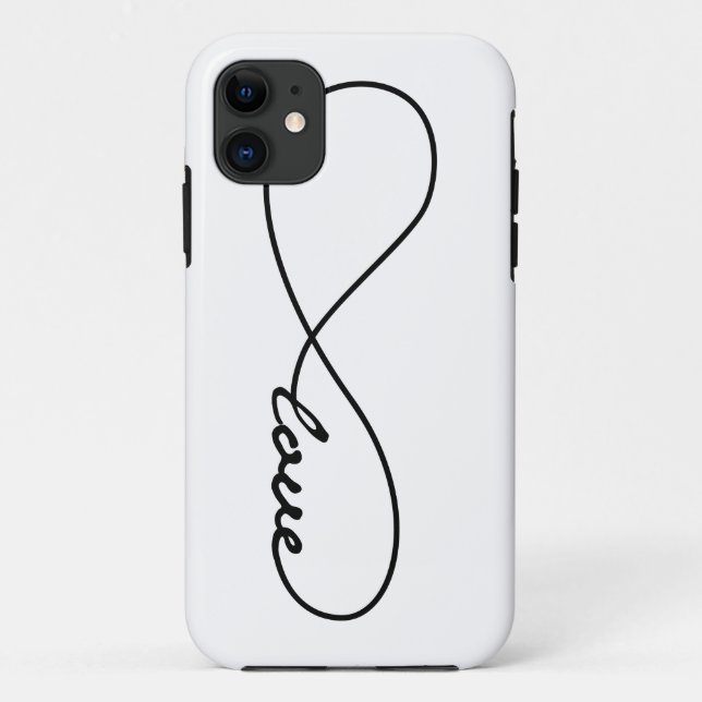 iPhone Case für Schwarz/Weiß-Liebe (Rückseite)
